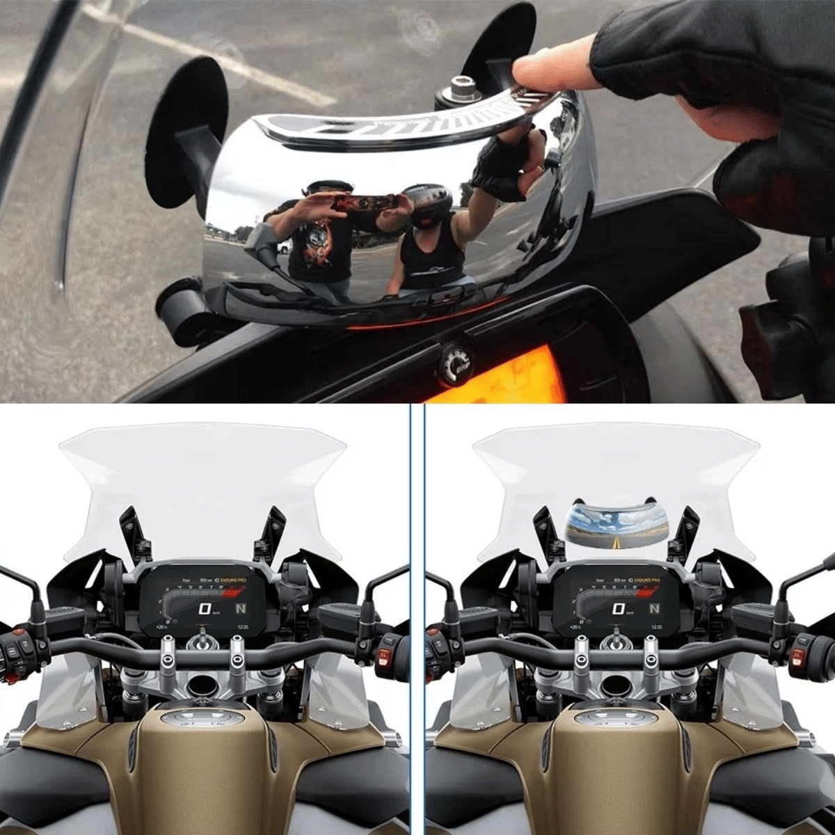 Motosiklet İçin Islanmaya Dayanıklı Geniş Açı Görme Ve Kör Nokta Aynası Bx40