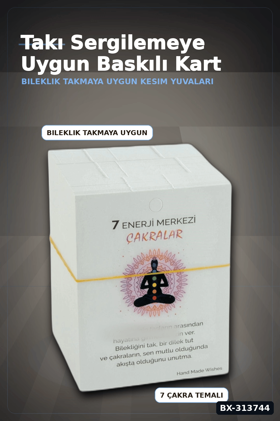 Mukavva Bileklik Kartı 8x10 cm 200 Adet Balya Takı Etiketi Organizer Aksesuarı BX-313744