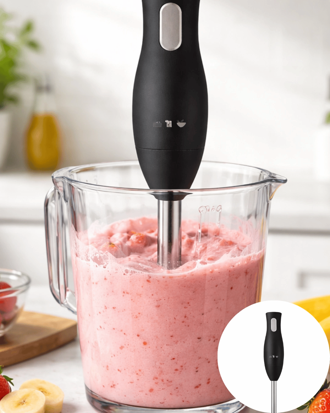 Mutfak El Blenderı Paslanmaz Çelik Uçlu Ergonomik Tasarım