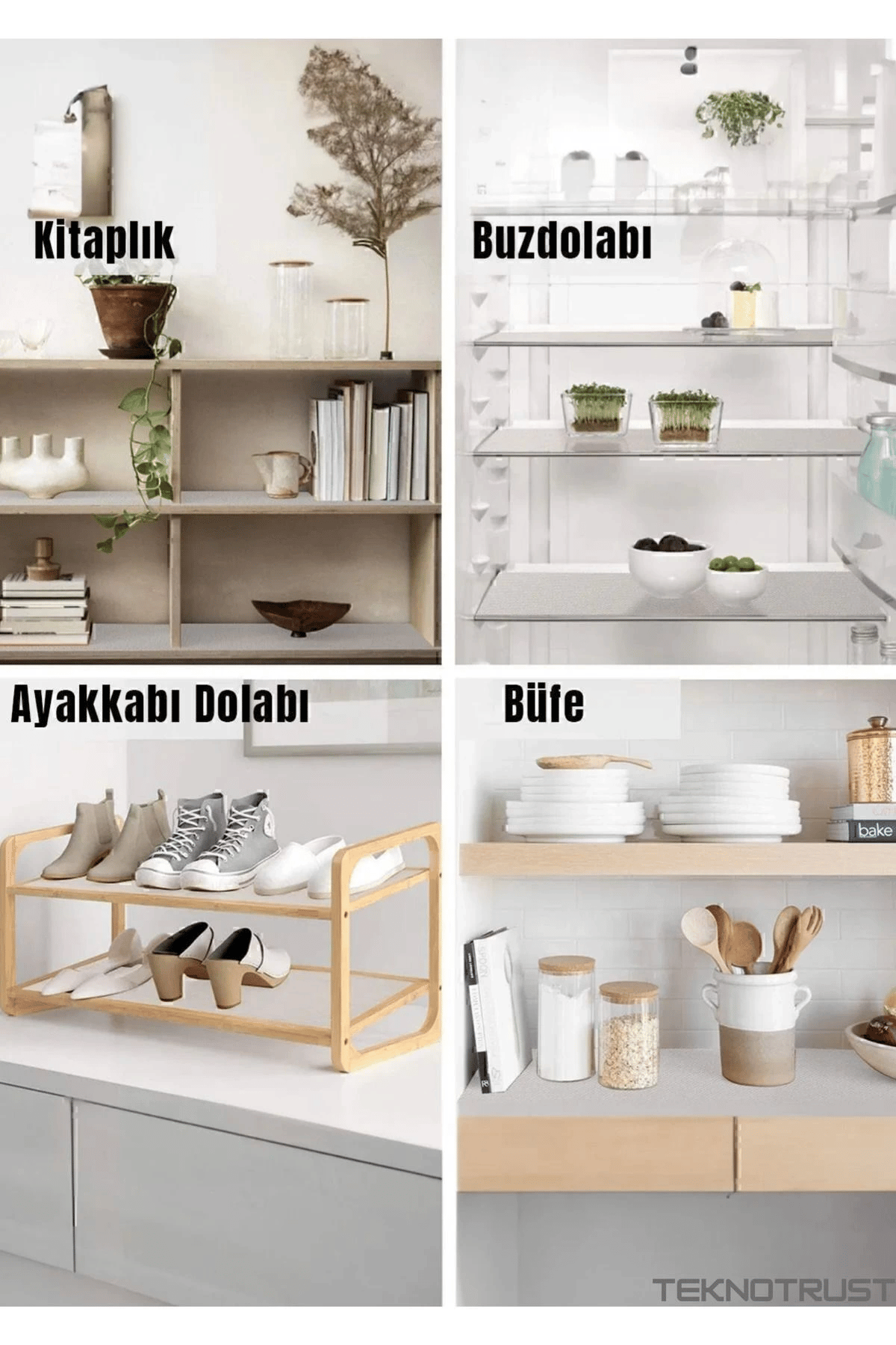 Mutfak Kaydırmaz Şeffaf Raflık Kaymaz Dolap Içi Çekmece Örtüsü Pvc 45x300 Cm Koruyucu Eva Kalın