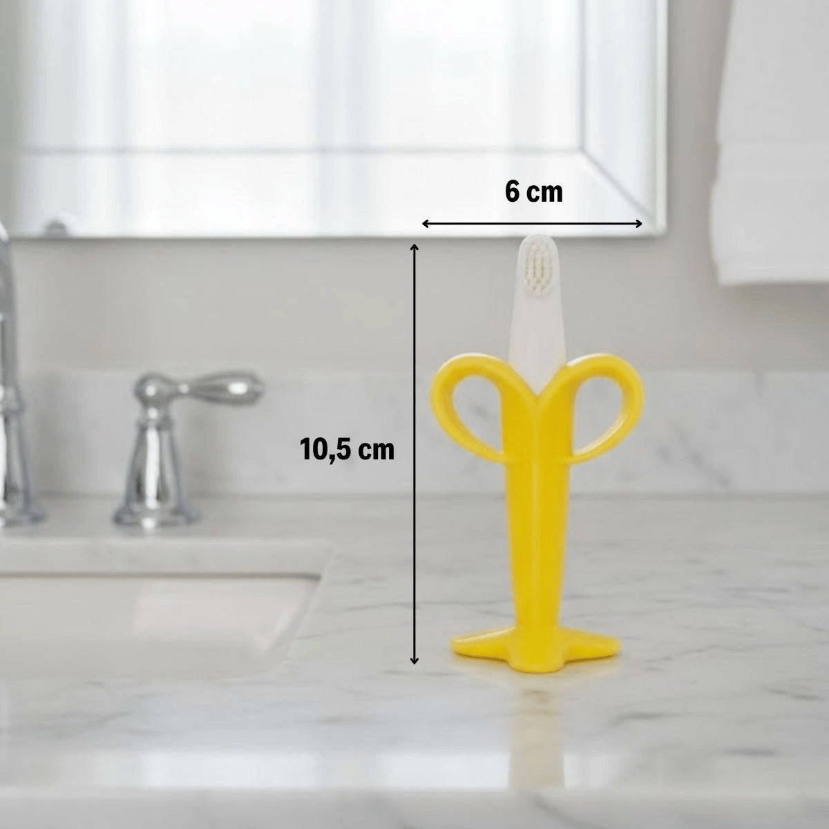 Muz Şekilli Diş Kaşıma Aparatı – Bebekler İçin Silikon Diş Kaşıyıcı, Diş Çıkarma Oyuncağı Bx40