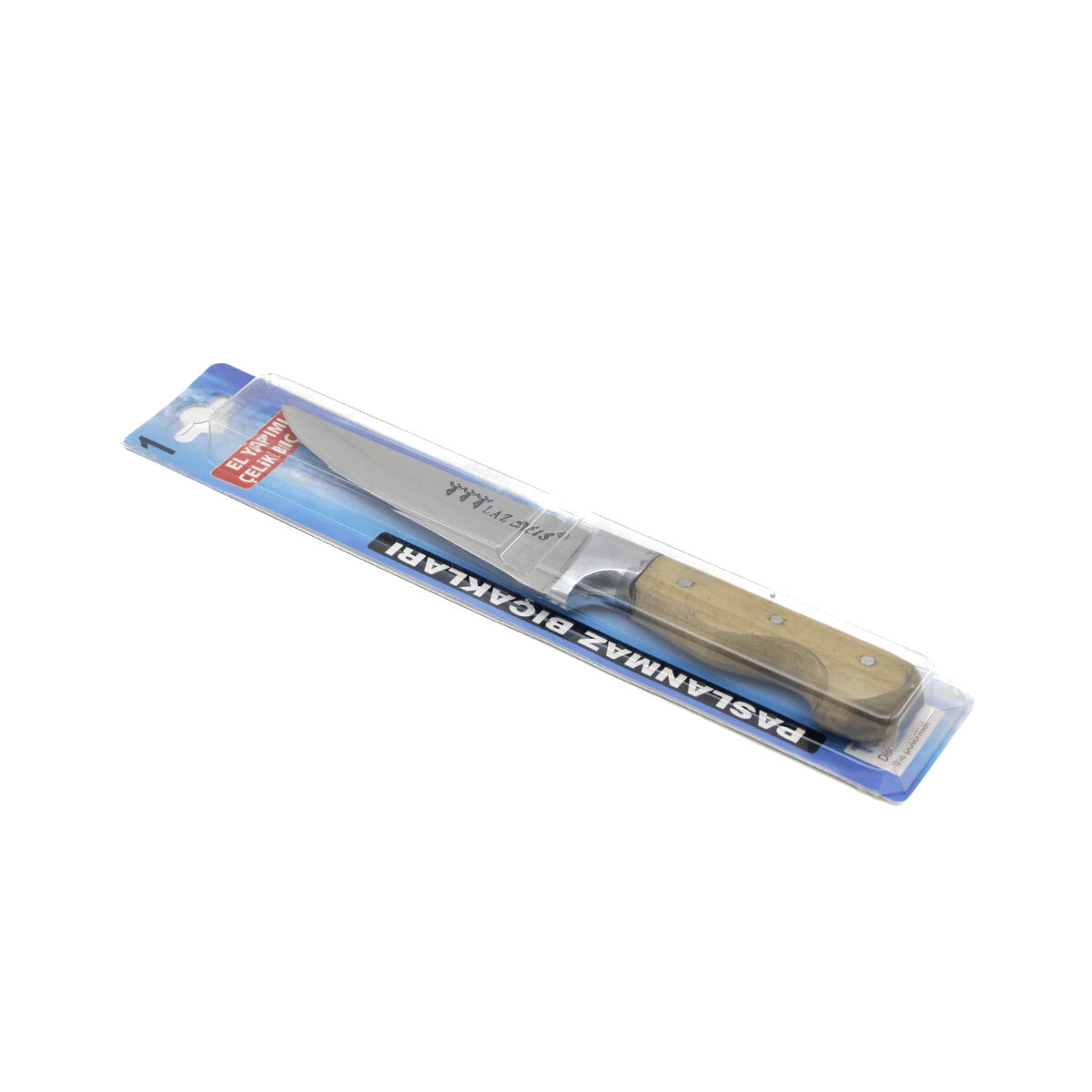 No- 1 Kasap Et Bıçak - Kurban Bilezikli - Ahşap Saplı Bx40