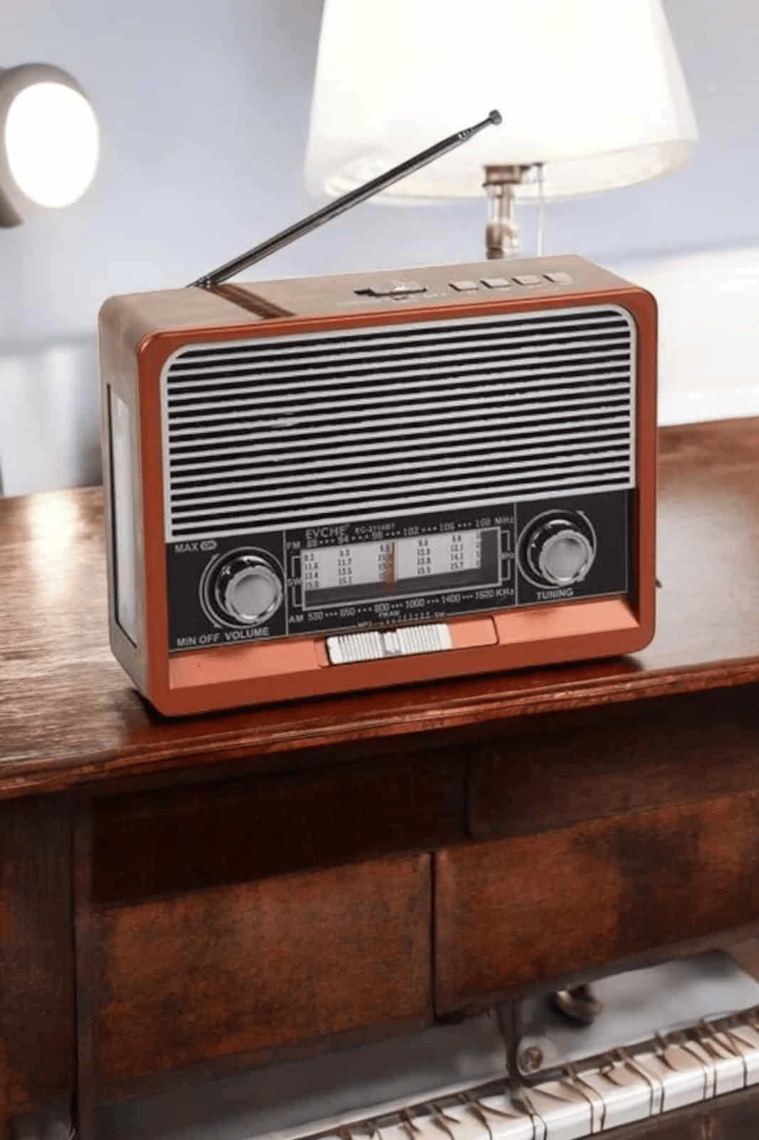 Nostaljik Radyo USB,AUX Ve SD Kart Girişli Bluetooth Bağlantılı