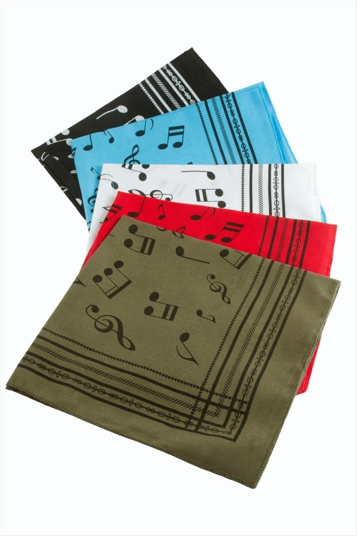 Nota Desenli Keten Bandana 50*50