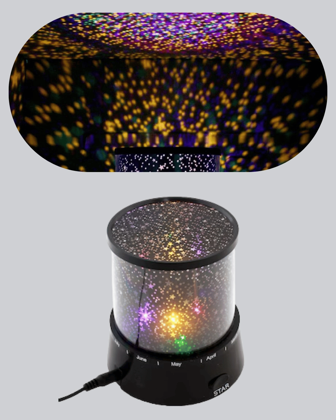 Odayı Yıldızlarla Dolduran Galaxy Efektli LED Projektör Işık