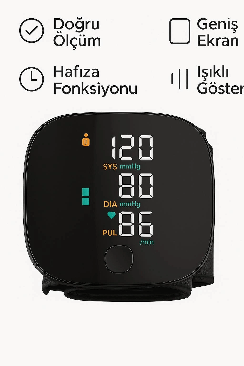 Otomatik Koldan Tansiyon Aleti Kol Manşonlu Dijital Nabız ve Tansiyon Ölçer