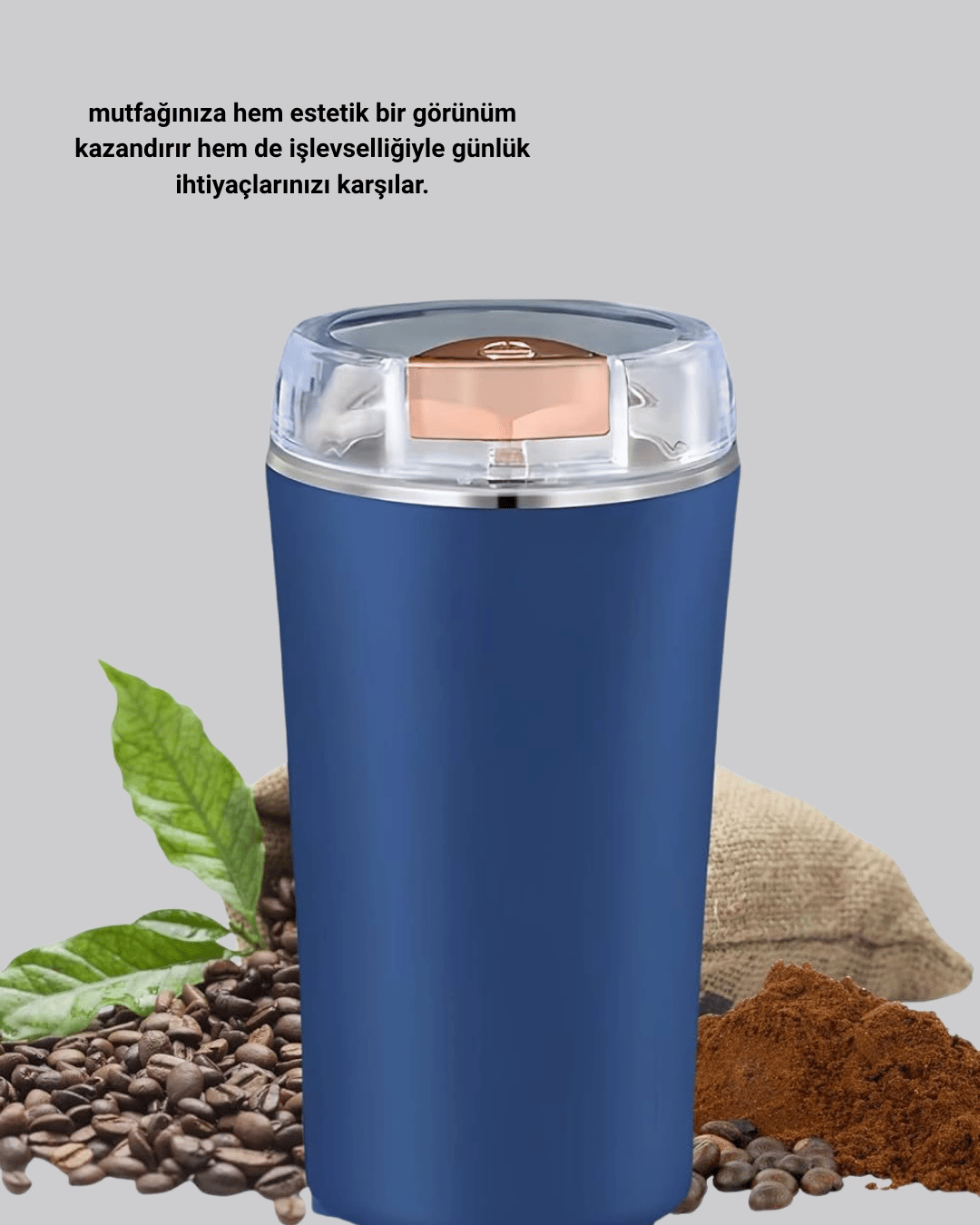 Otomatik Paslanmaz Çelik Kahve ve Baharat Öğütücü