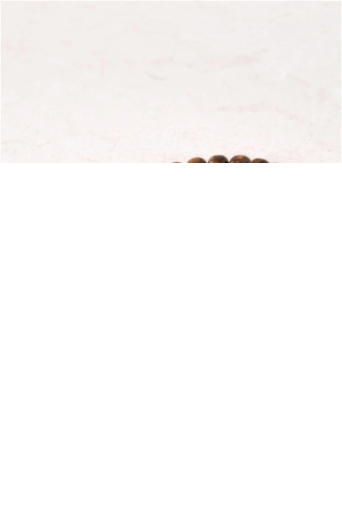 Oval Bambu Ahşap Bileklik 6 mm