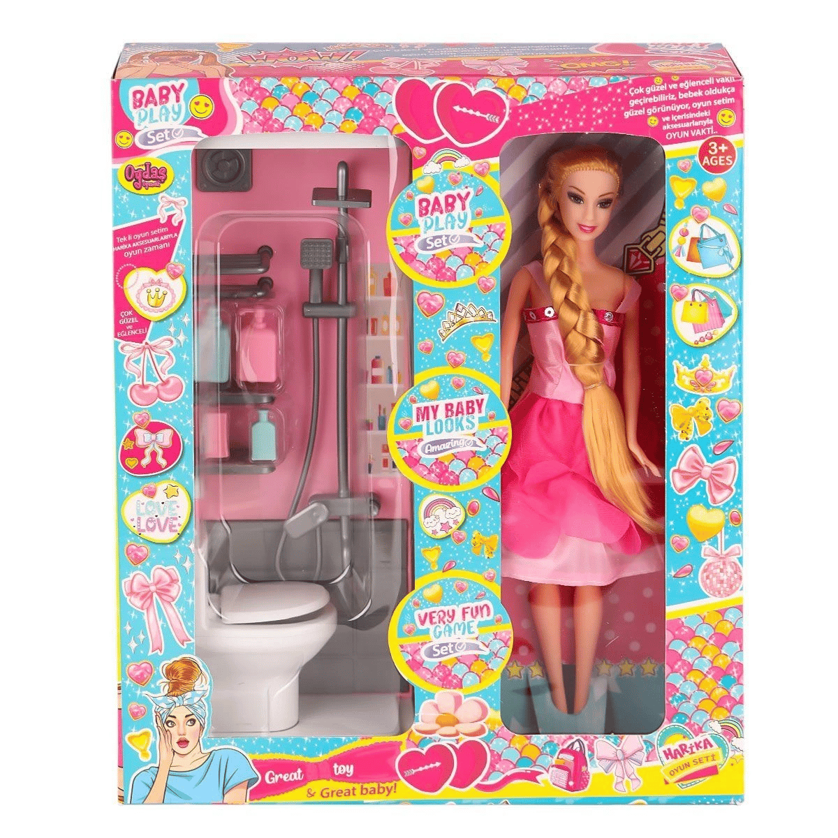 OYD-02387 Bebek ve Banyo Oyun Seti -Eco Lounge