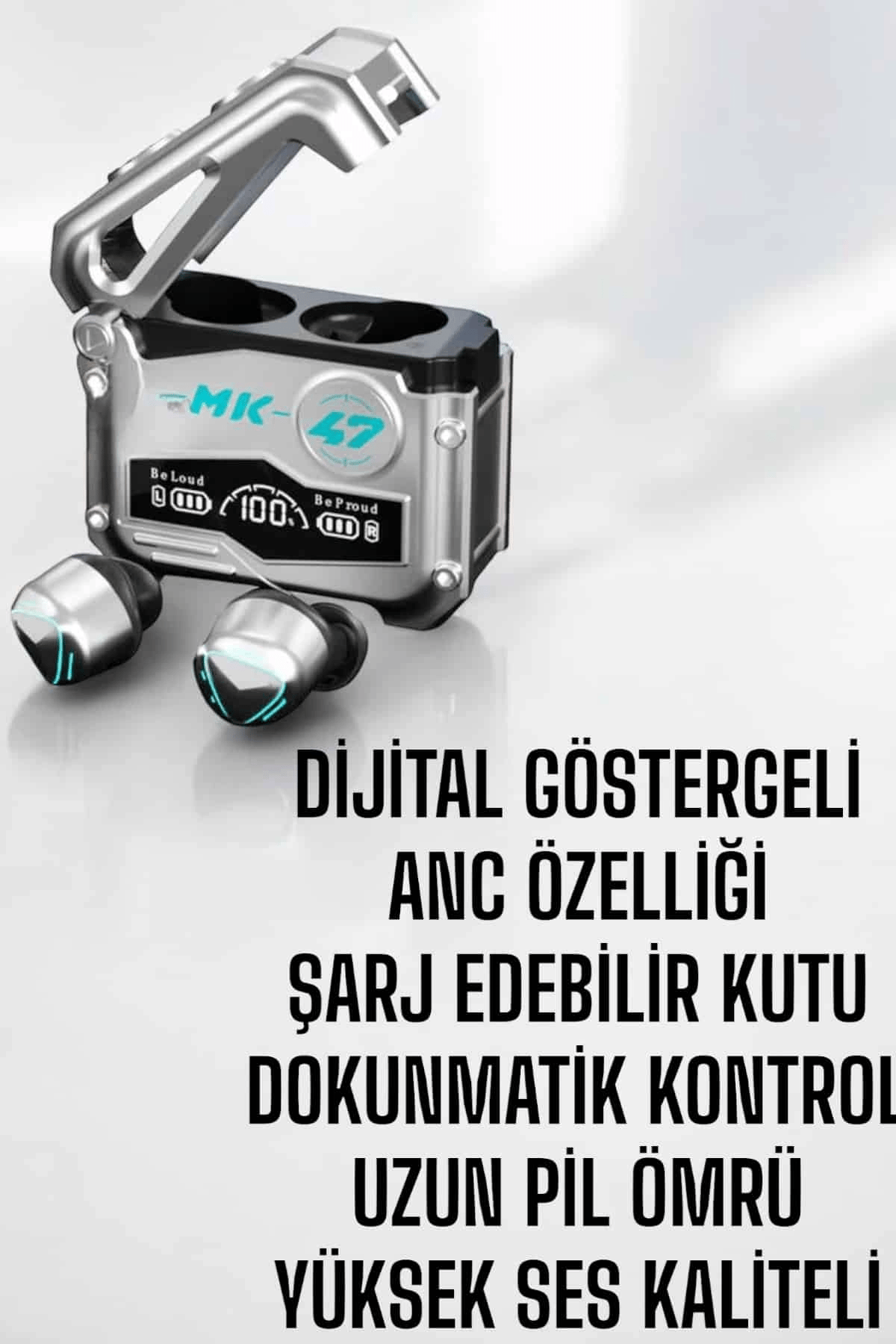 Oyuncu Kulaklığı Bluetooth Bağlantılı ANC Özelliği 5.0 Bluetooth