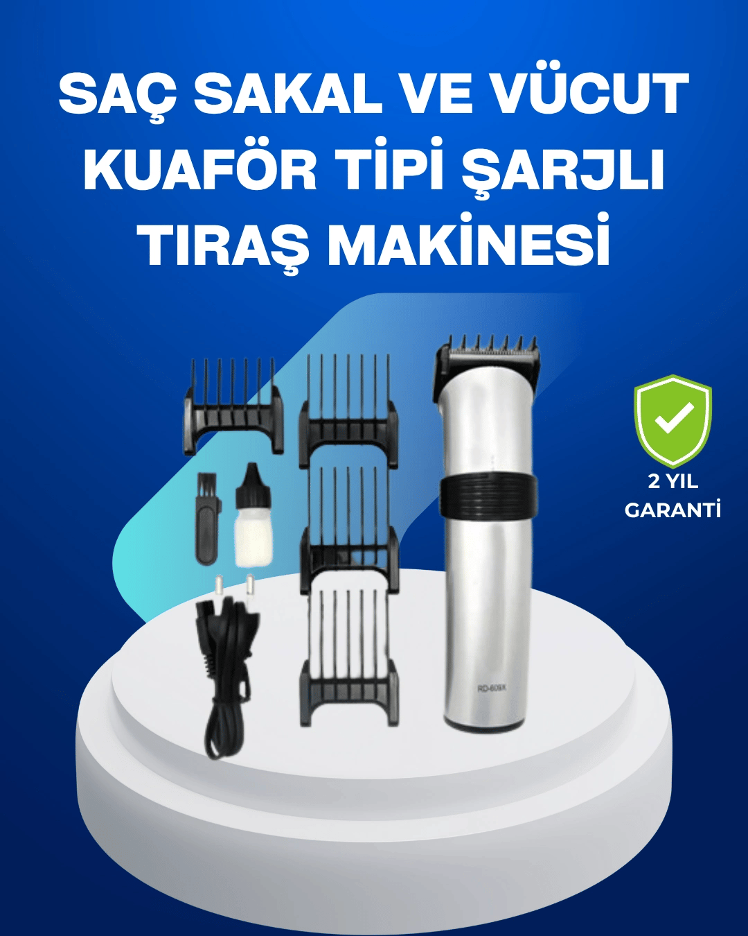 Paslanmaz Çelik Bıçaklı Tıraş Makinesi – Keskin ve Dayanıklı