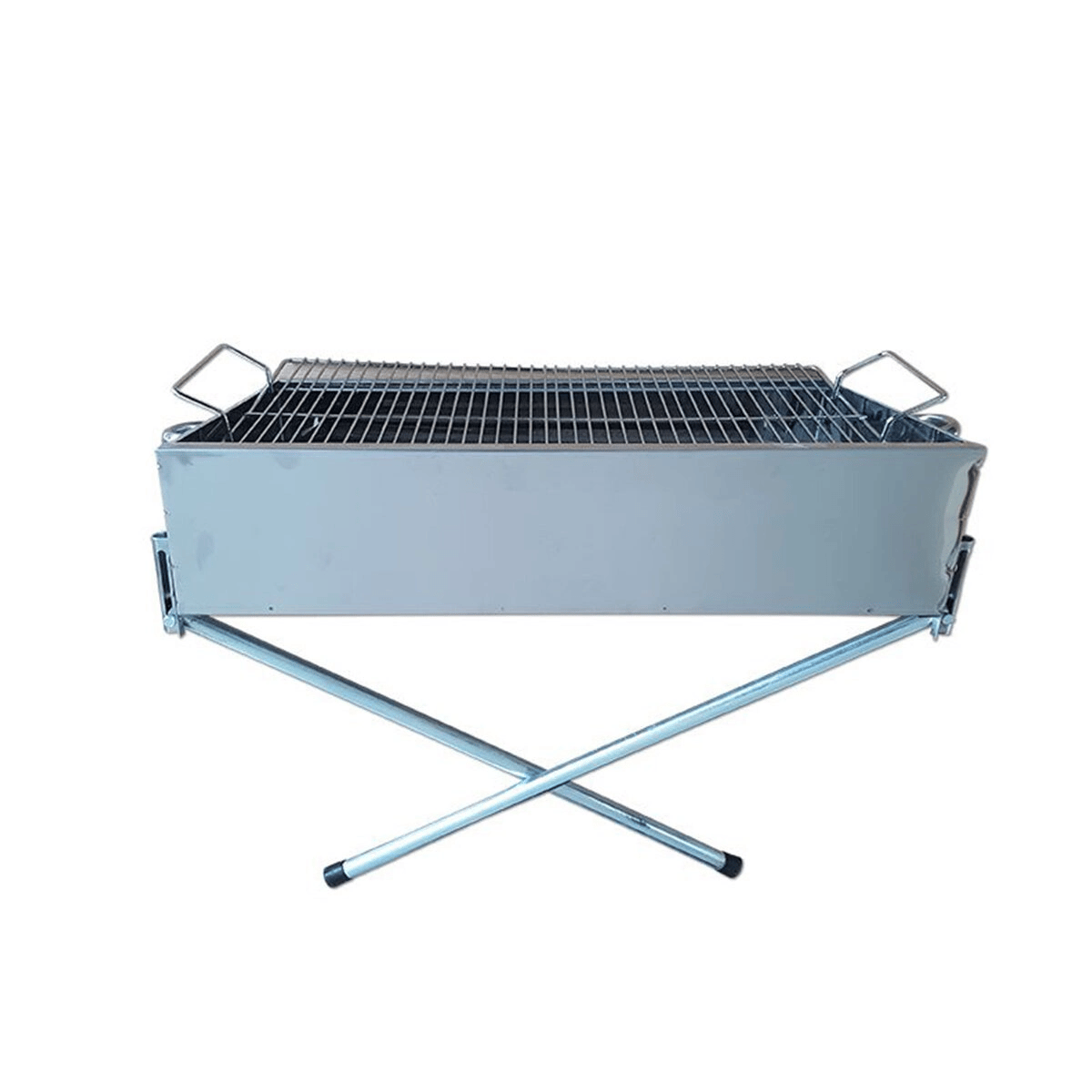 Paslanmaz Mangal Portatif Ayaklı - Standlı 70cm Bx40