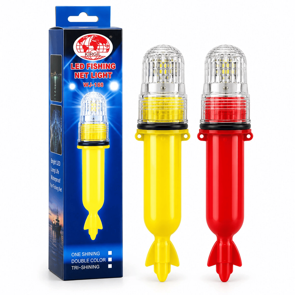 Pilli Balıkçı Feneri - Sinyalli LED Lamba - 15 LED - Su Geçirmez