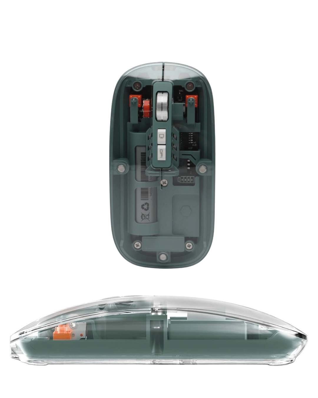 Pilli Kablosuz Mouse Bluetooth ve USB Uyumlu Sessiz Tıklama Yeni Nesil