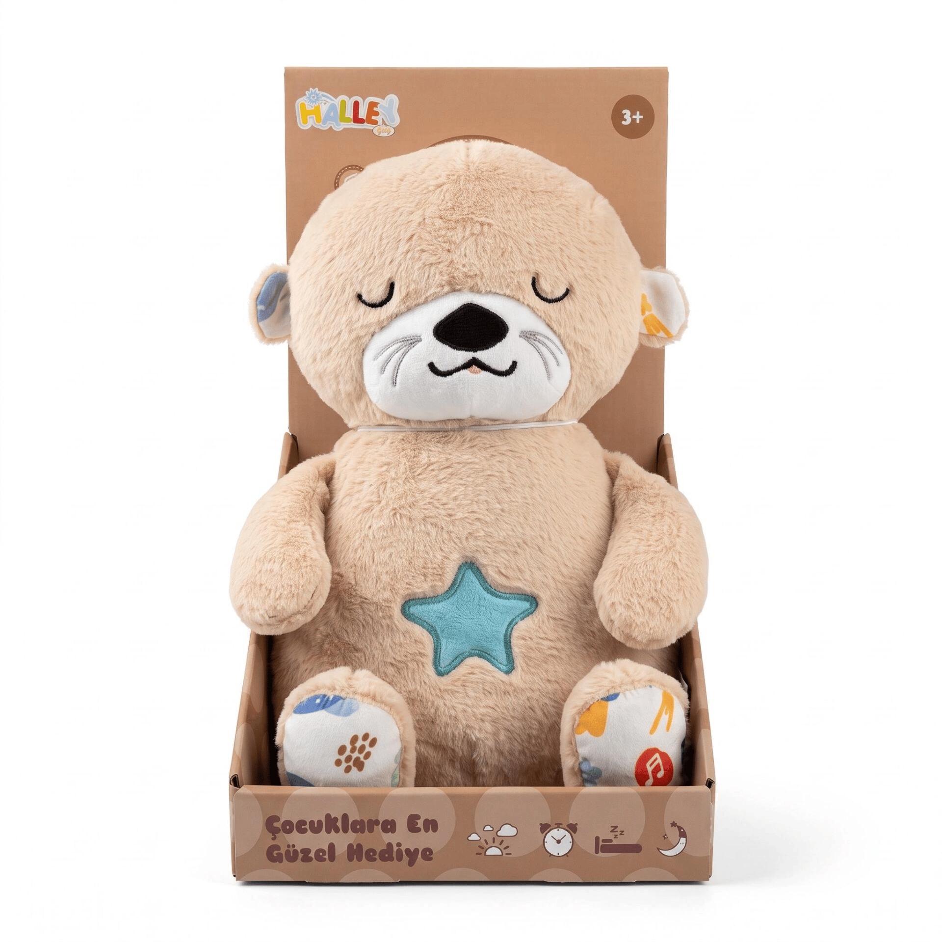 PL50123 28 CM IŞIKLI MÜZİKLİ PELUŞ OYUNCAK PELUŞ DUYGUSAL