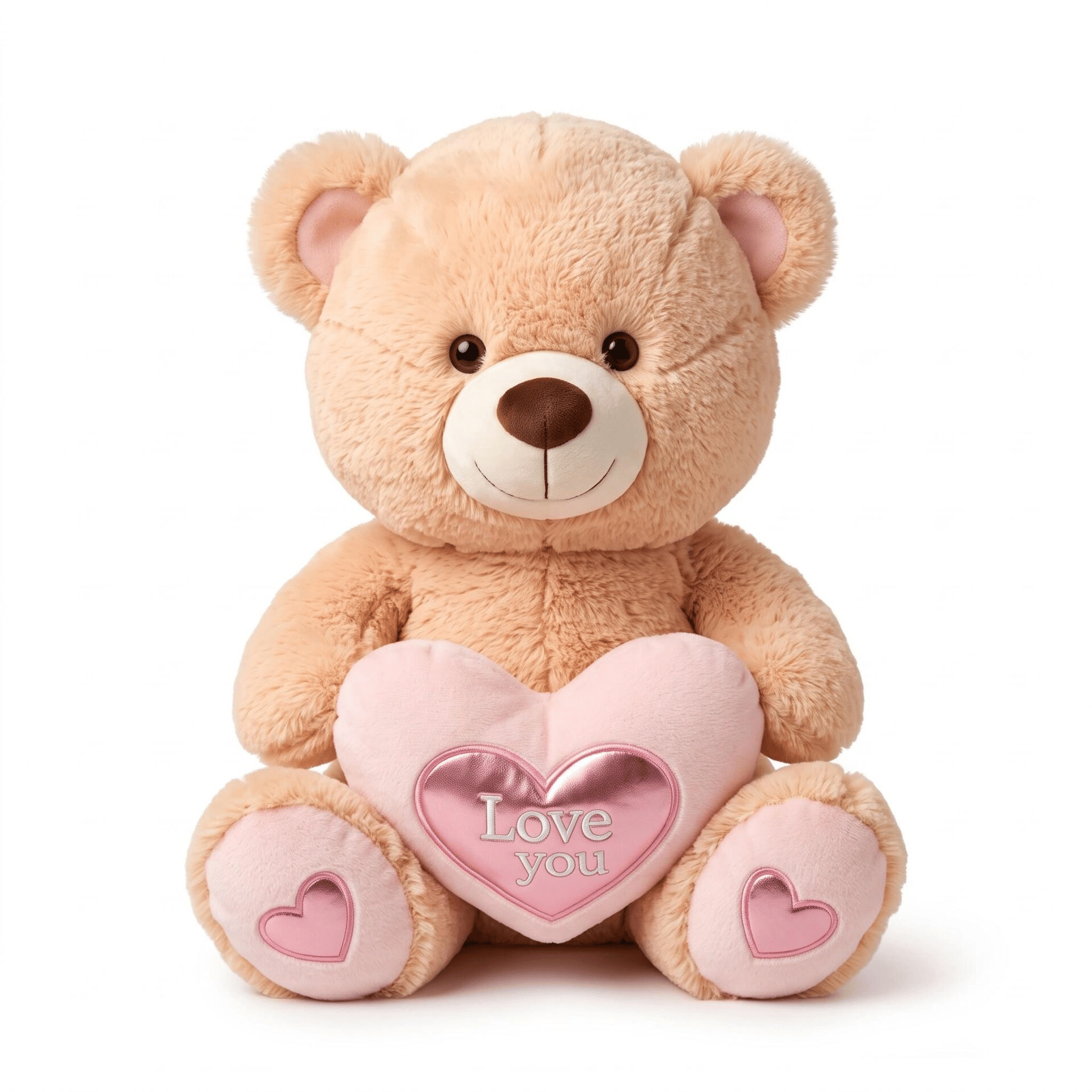 PL50233 55 CM KALPLİ AYI PELUŞ OYUNCAK