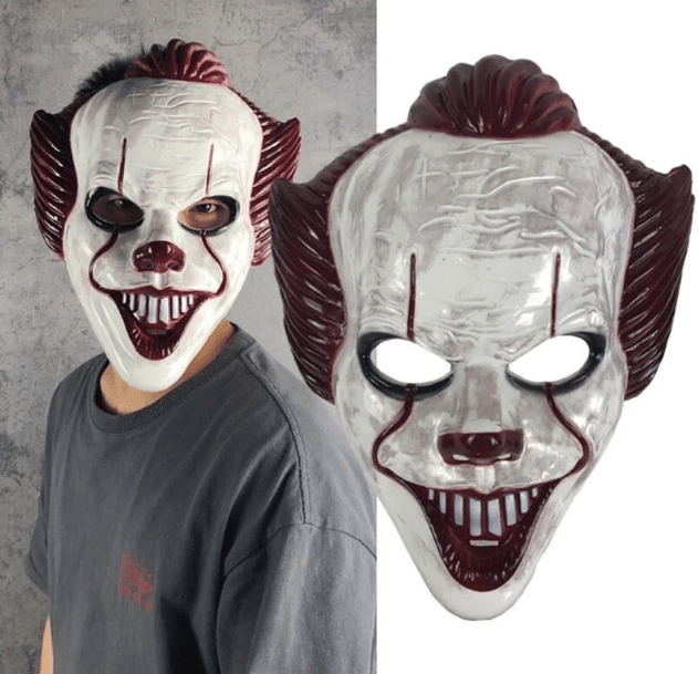 Plastik Joker Maskesi Killer Palyaço Maskesi Bx40