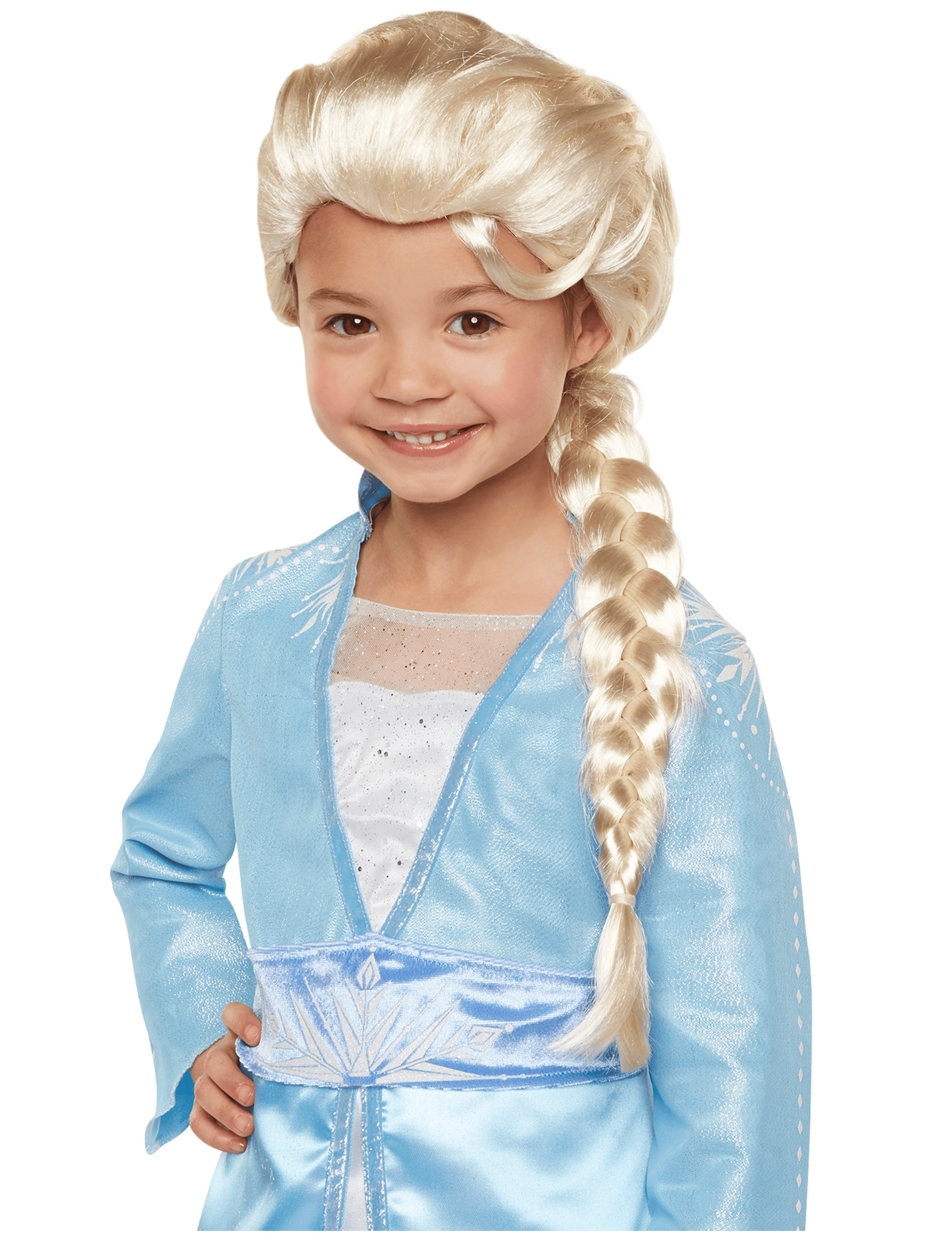 Platin Altın Dore Renk Karlar Ülkesi Elsa Frozen Peruğu Çocuk Boy Bx40
