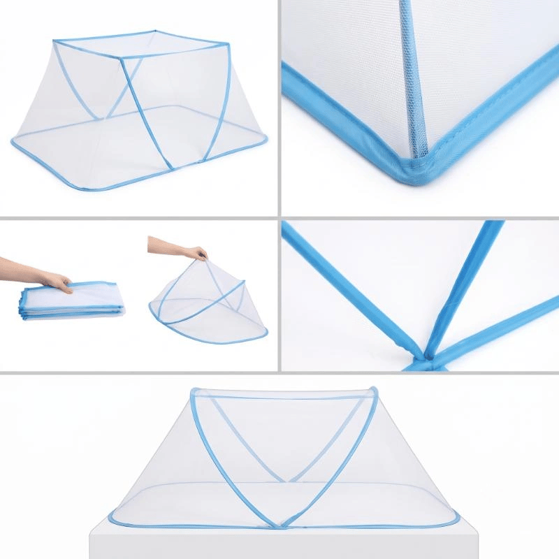 Portatif Bebek ve Çocuk Sinek Koruyucu Cibinlik Tül (50x125 cm) – Katlanabilir Beşik ve Yatak Tülü