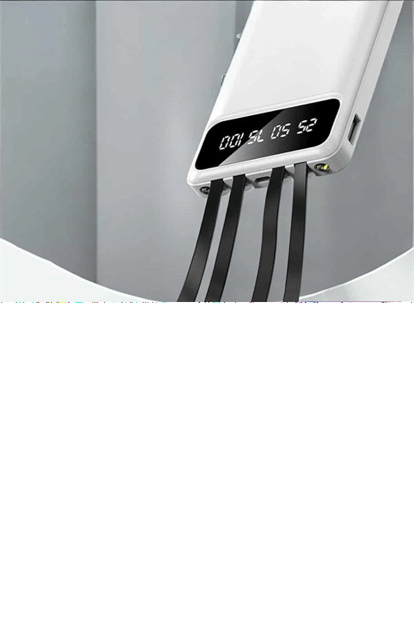 Powerbank 20.000 Mah LCD Ekran USB Lightning Type-C Uyumlu İOS ve Android