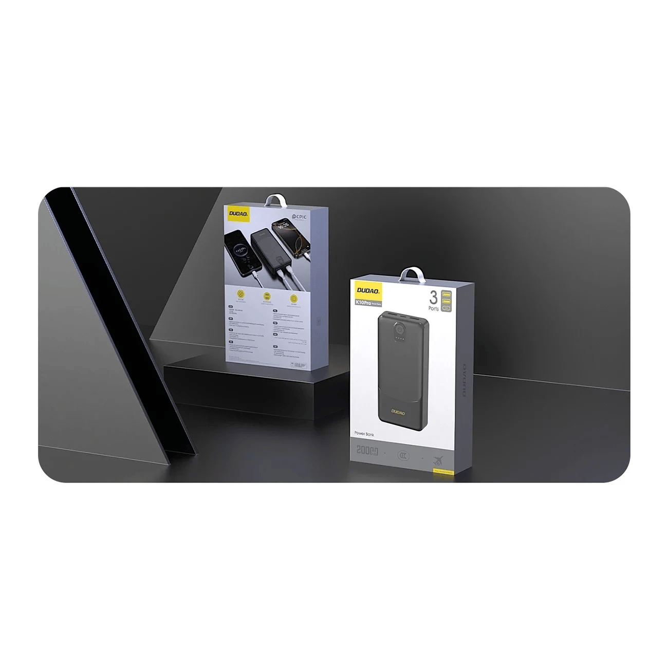 Powerbank Dudao K10pro 2.4a 20000mah 2 X Usb-a - Siyah Bx40