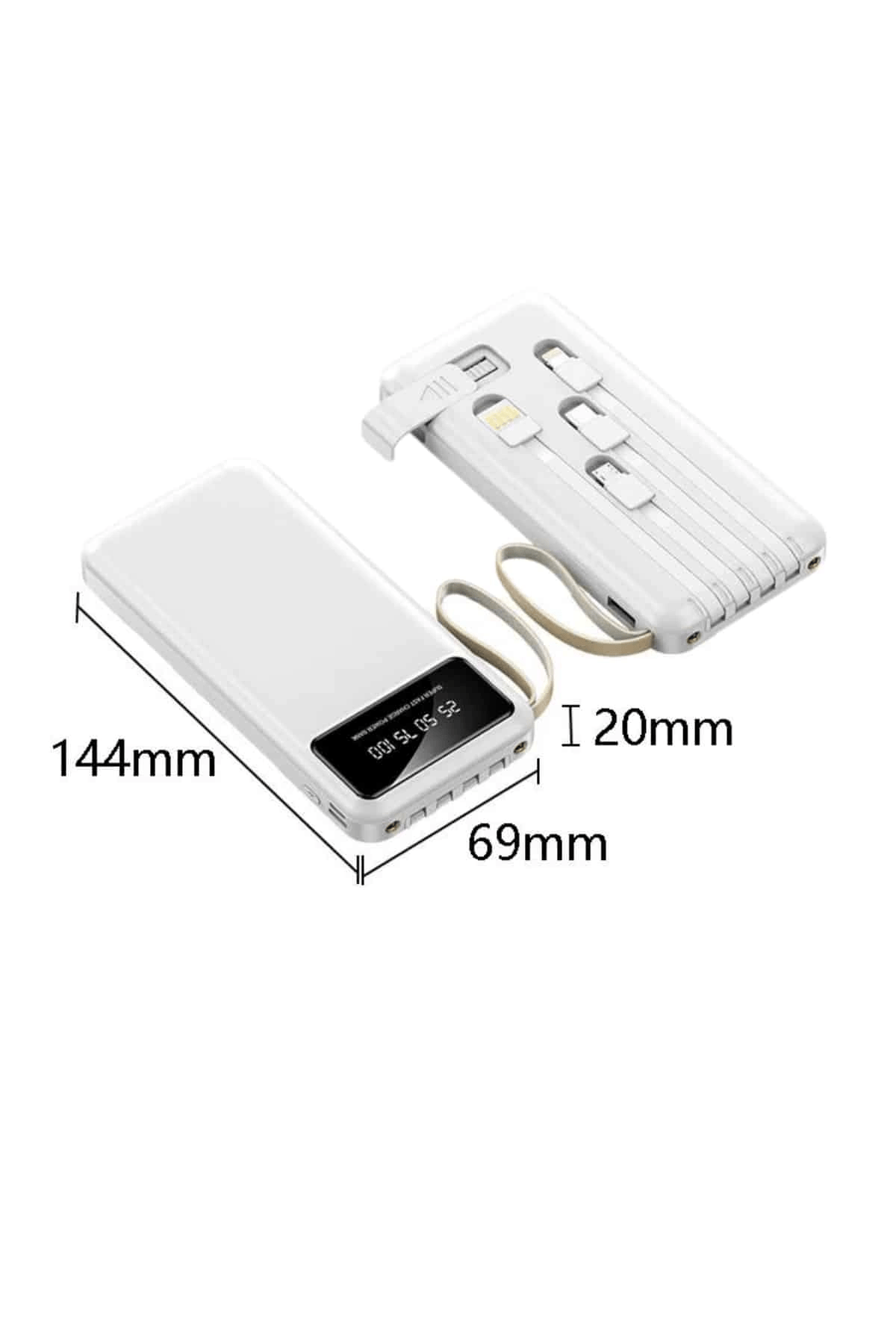 Powerbank Şarj Cihazı 4 Çıkışlı 20.000 MAH Powerbank Taşınabilir Çoklu Giriş