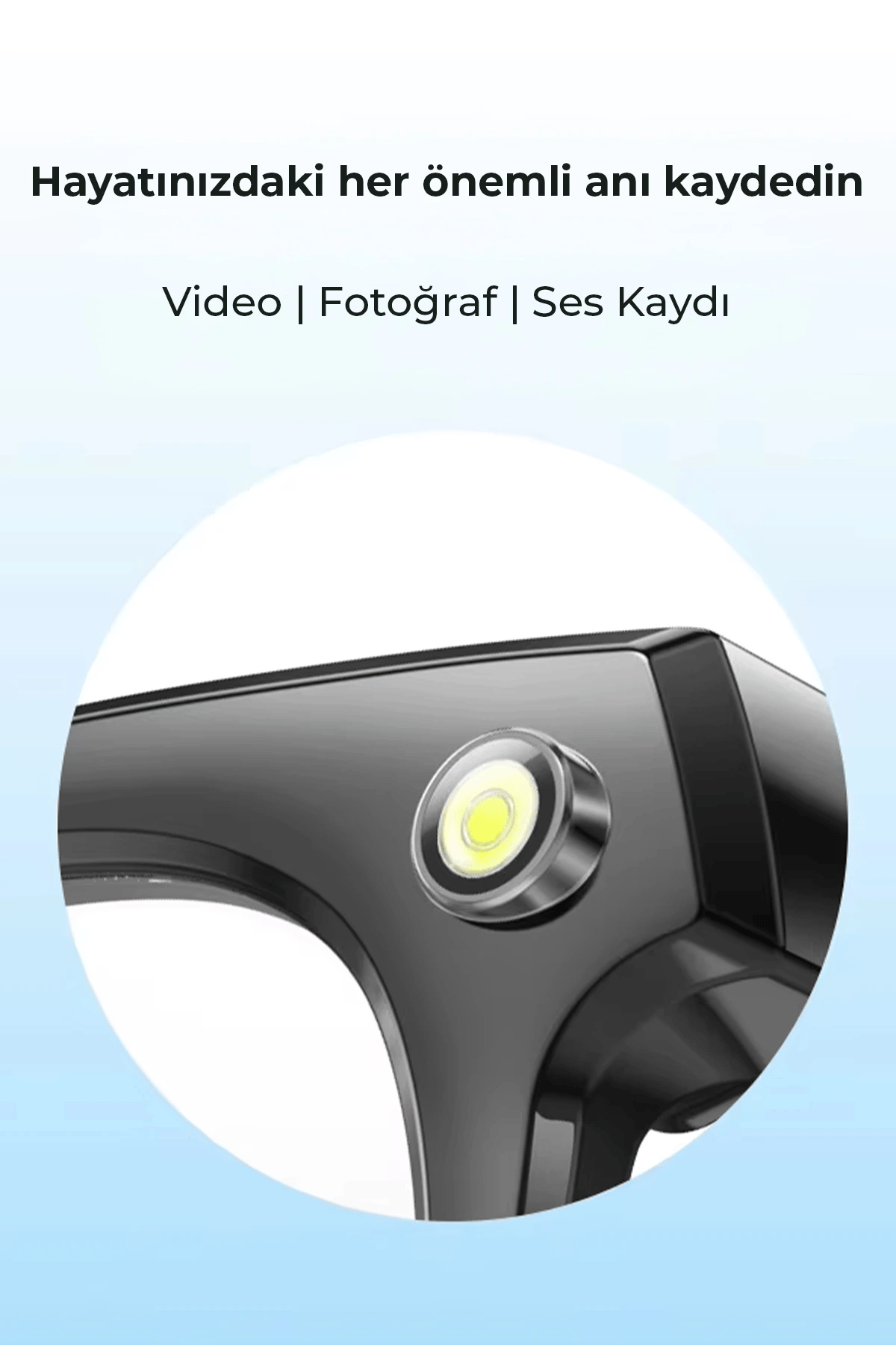 Pro Max Akıllı Gözlük Kameralı Yapay zeka,Müzik dinleme,telefon ile konuşma bluetooth