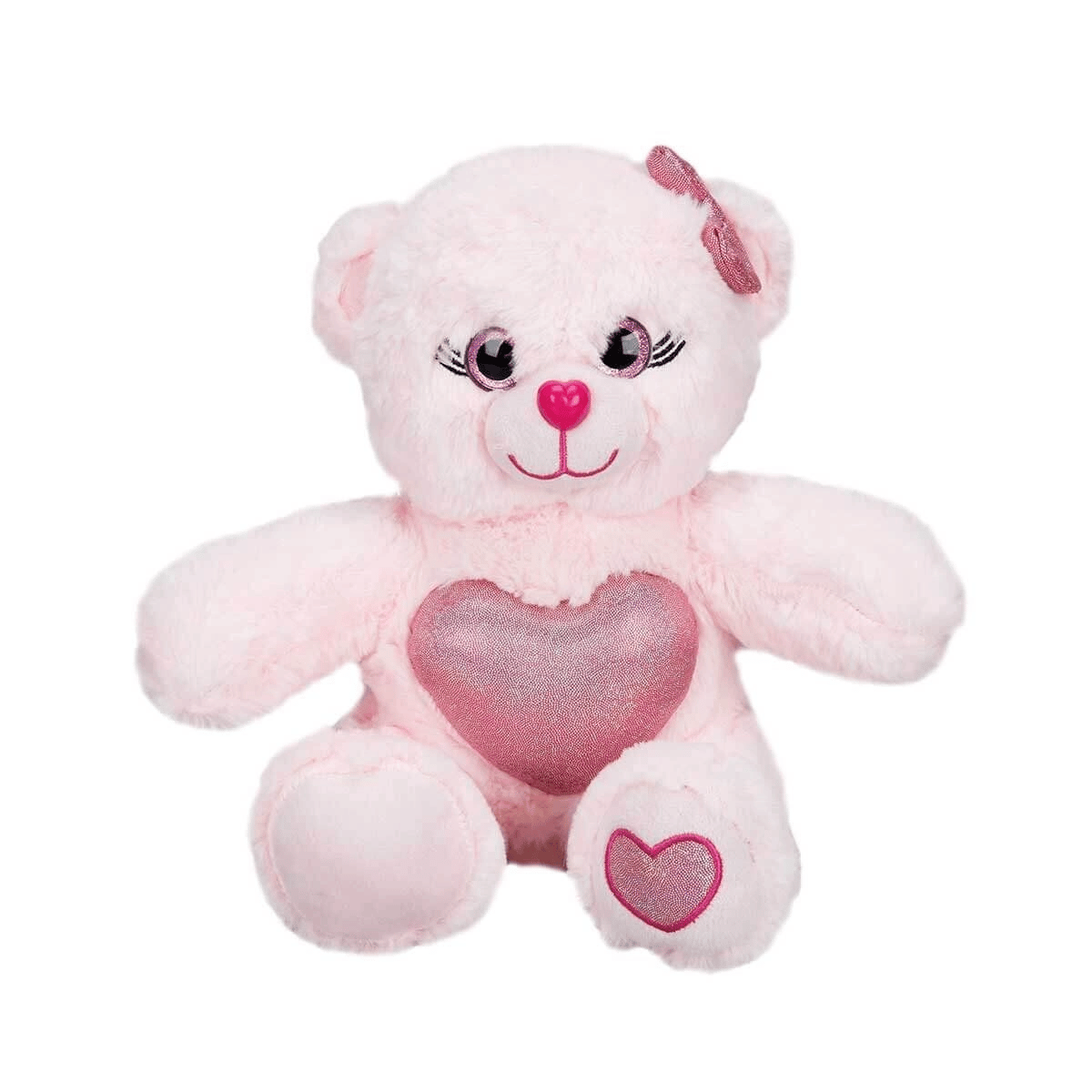 Renkli Peluş Ayı 26 cm.  -1 Adet Stokta Olan Gönderilir