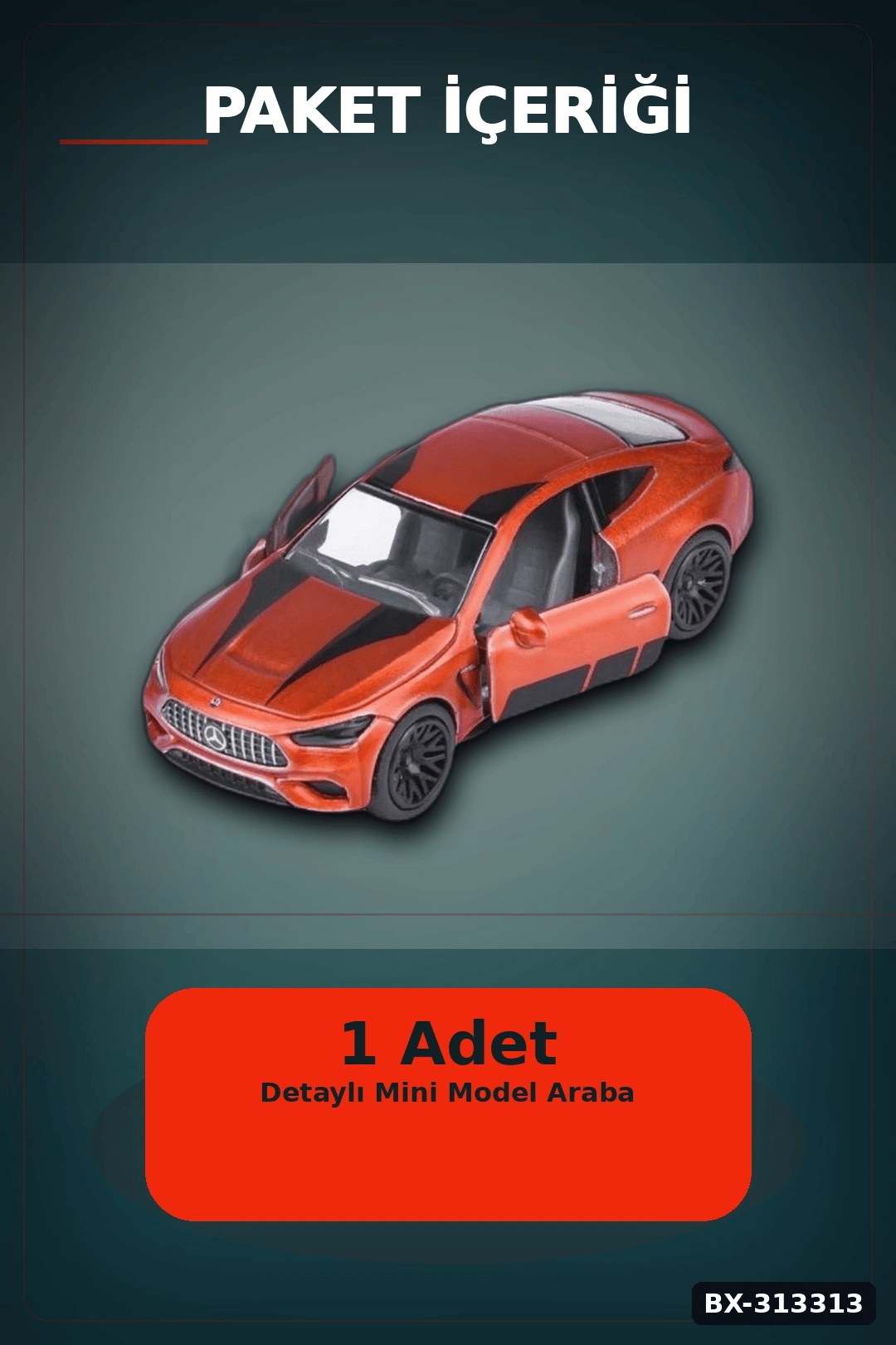Resmi Lisanslı 7.5 cm Mercedes-AMG Mini Model Araba - 1 Adet, Koleksiyonluk Oyuncak BX-313313