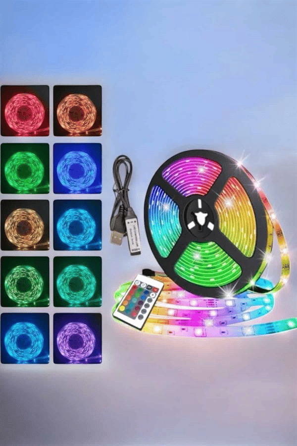 RGB Işıklı 10Metre Şerit Led Kumandalı Yeni Nesil