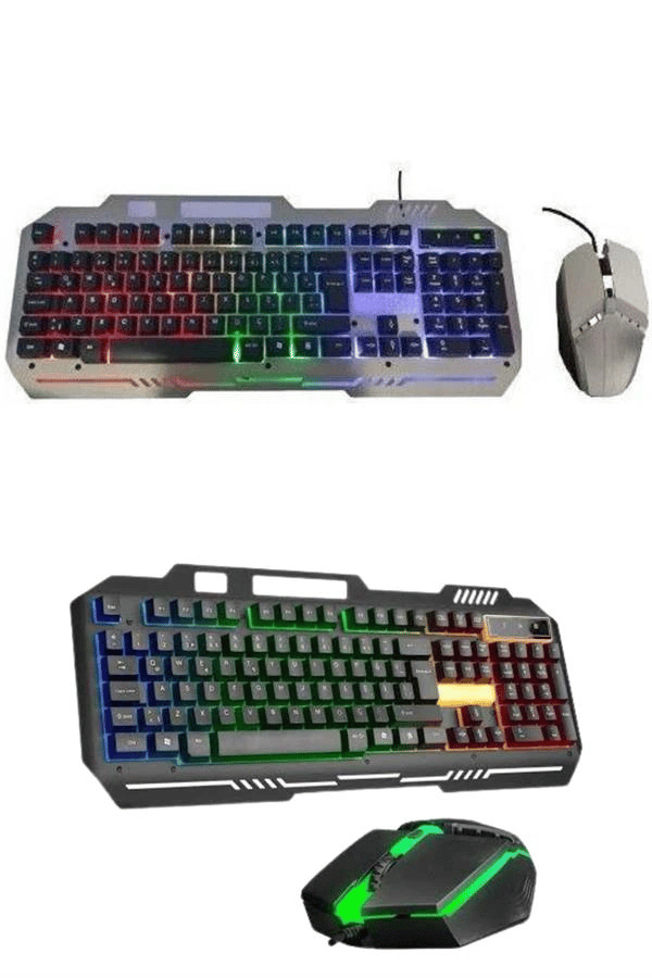RGB Işıklı Gaming Oyuncu Klavye Q Klavye Mouse Hediyeli