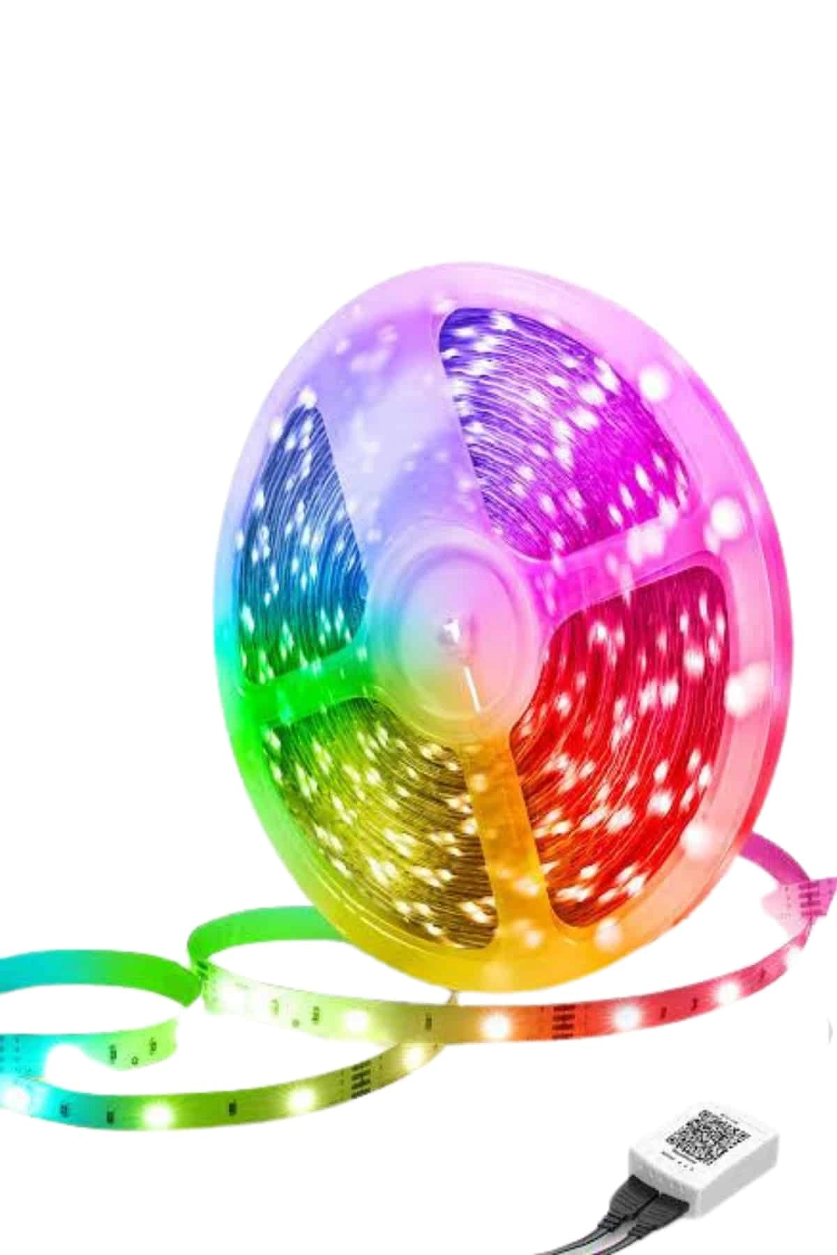 RGB Neon Şerit Led Lamba 10 Metre İç Mekan Tasarımına Uygun