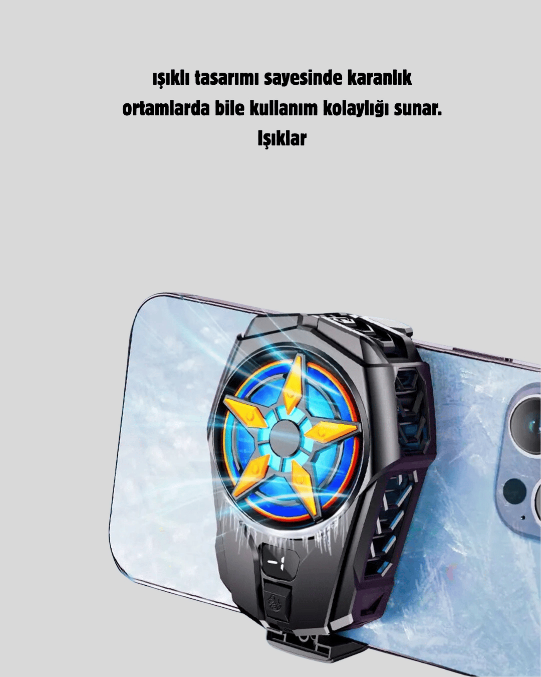 Şarj Edilebilir Telefon Soğutucu Fan – Taşınabilir, Sessiz ve Güçlü Oyun Soğutucusu