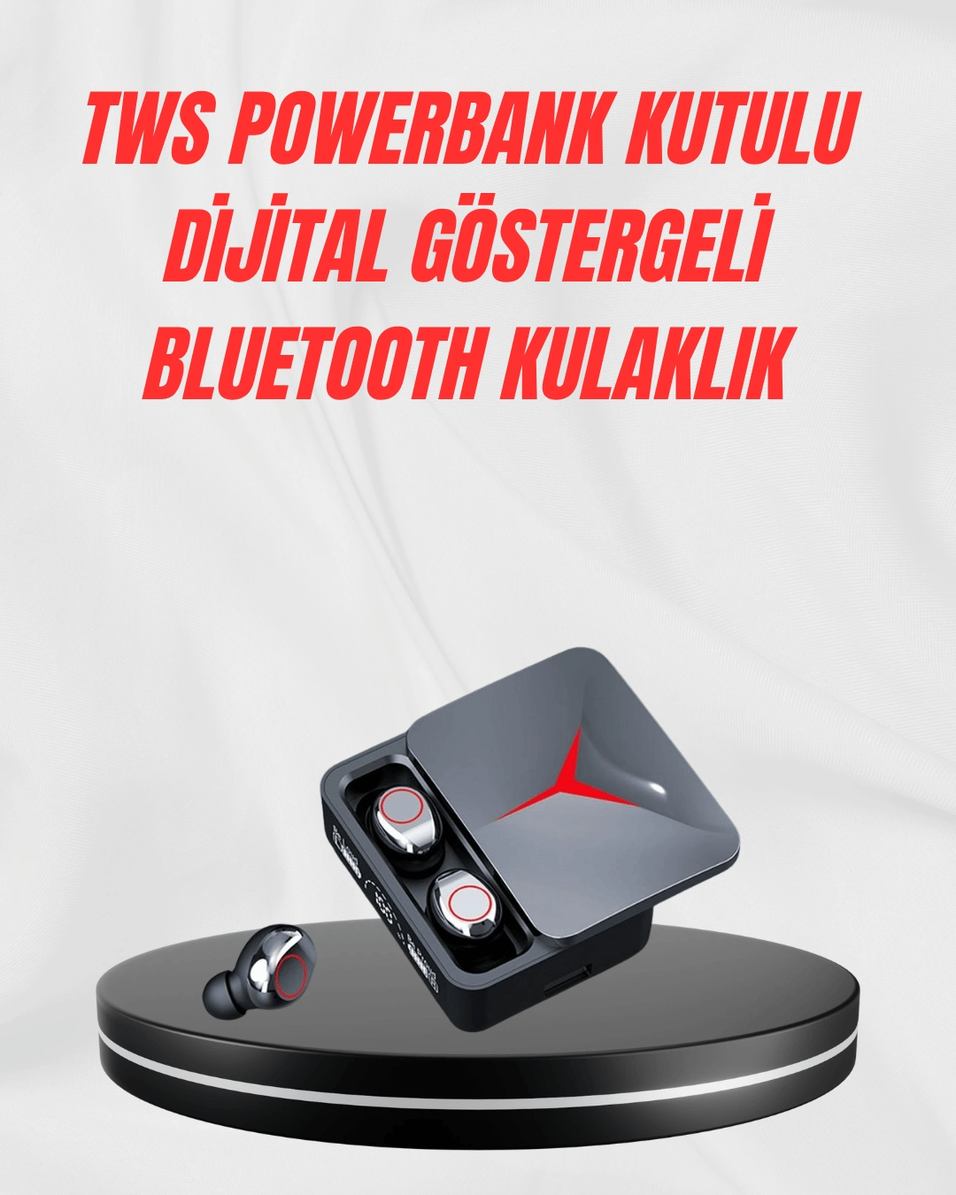Şarj Kutulu Bluetooth 5.3 Kulaklık – Hızlı Eşleşme ve Net Görüşme Kalitesi