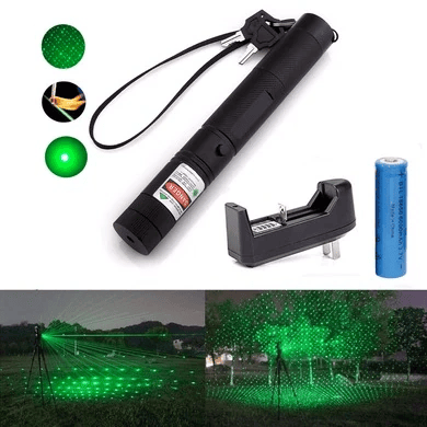 Şarjlı Yeşil Lazer Pointer 100 Mw Bx40