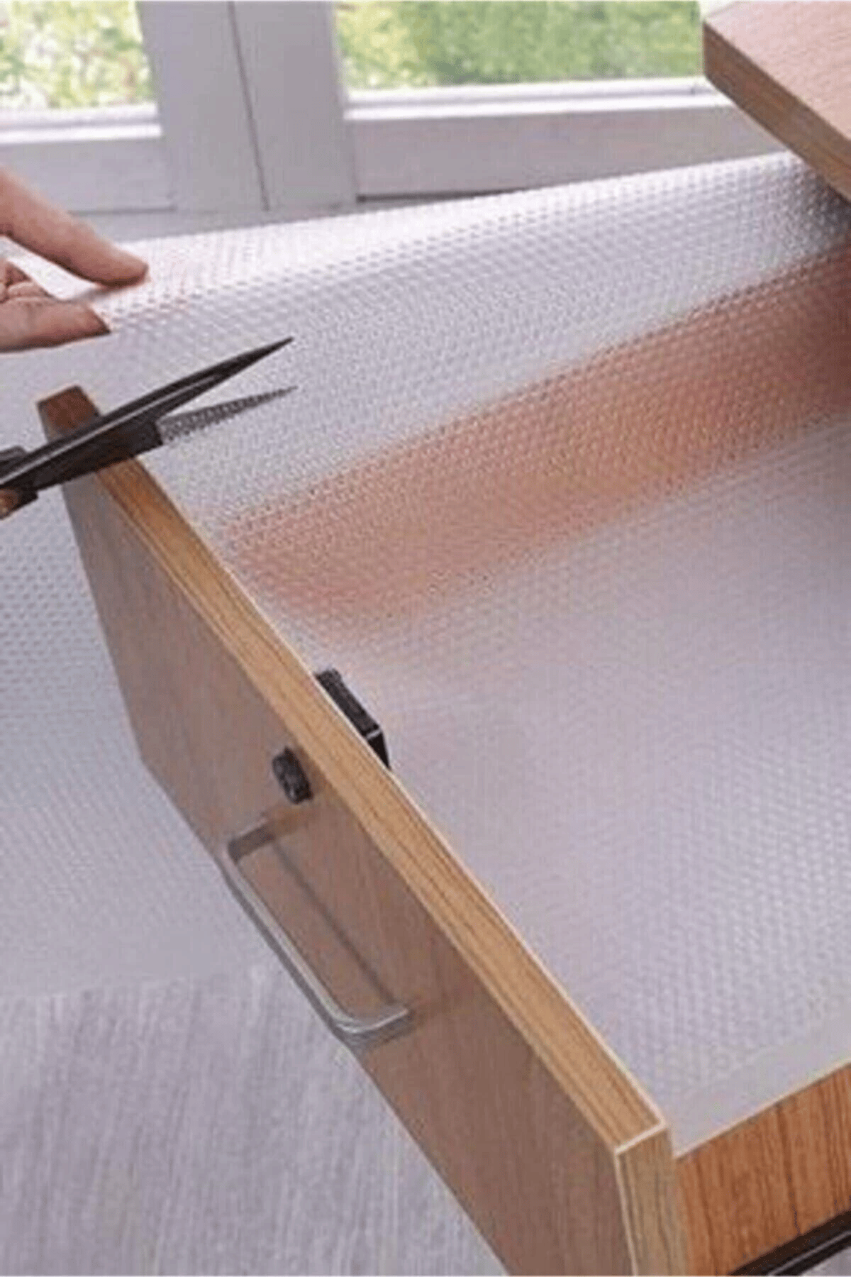 Şeffaf Kaydırmaz Raflık 45x300 Cm Dolap İçi, Çekmece ve Buzdolabı İçin Koruyucu EVA Pvc Örtü