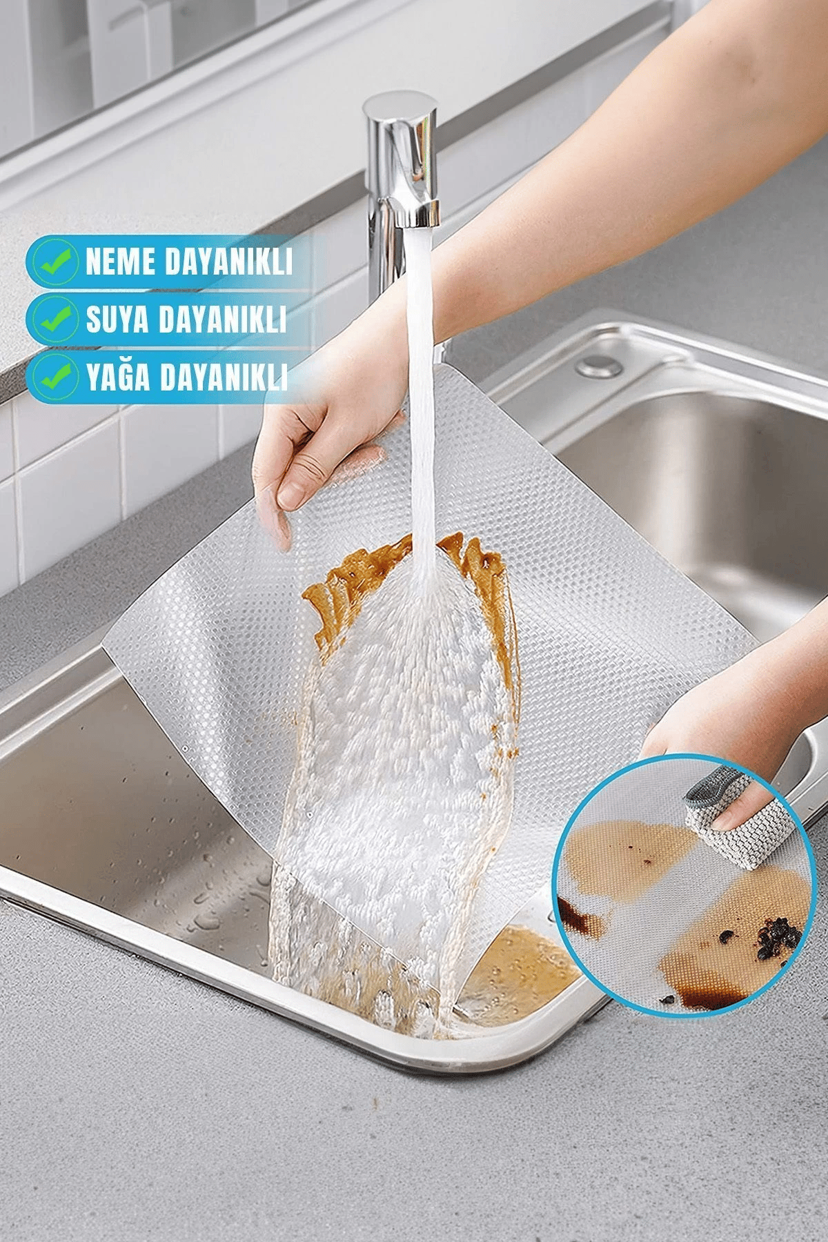Şeffaf Raflık Kaymaz Dolap Içi Çekmece Raf Örtüsü Kaydırmaz 45 Cm X 3 Metre Koruyucu Ev Ürünü