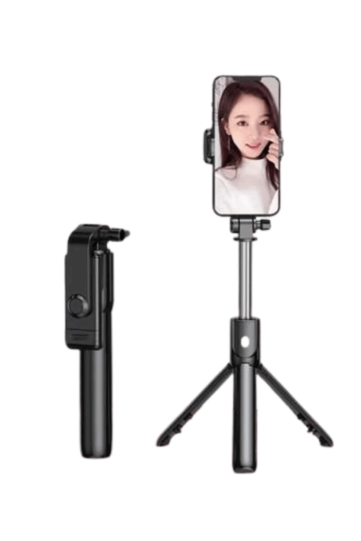 Selfie Çubuğu Tripod Bluetooth Kumandalı Selfie Çubuğu Telefon Tutucu