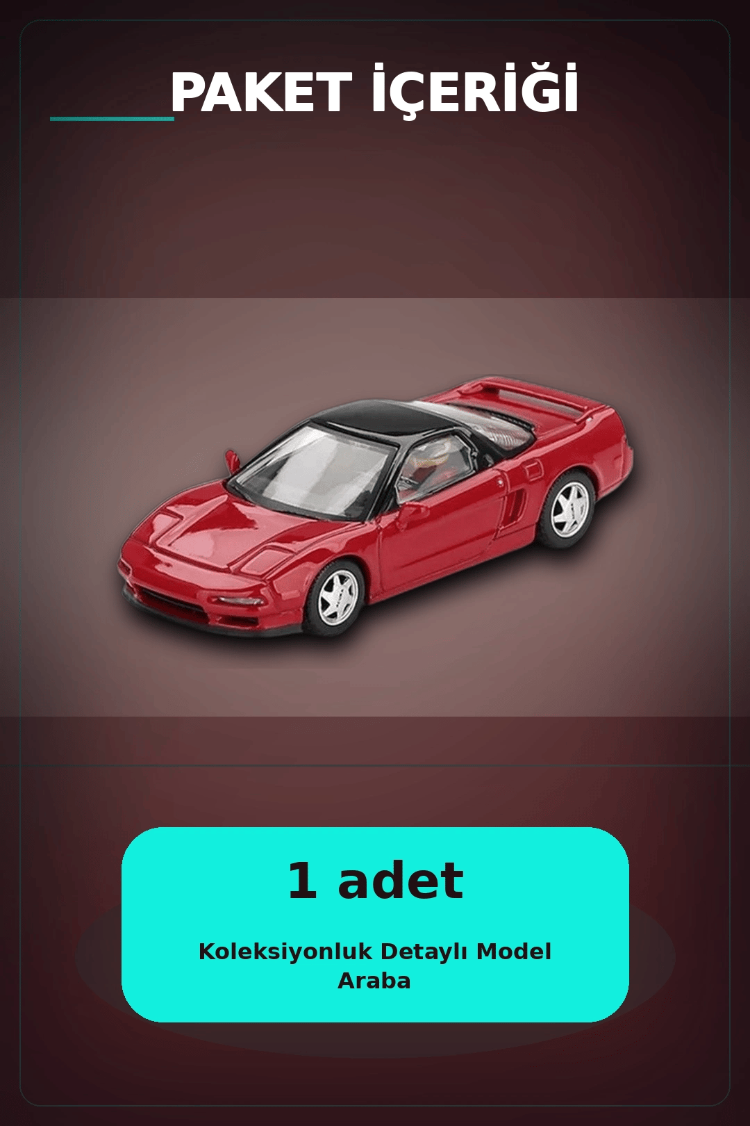 Senna Anma 1/64 Ölçek Honda NSX Prototip 1989 Diecast Model Araba, Koleksiyonluk BX-313328