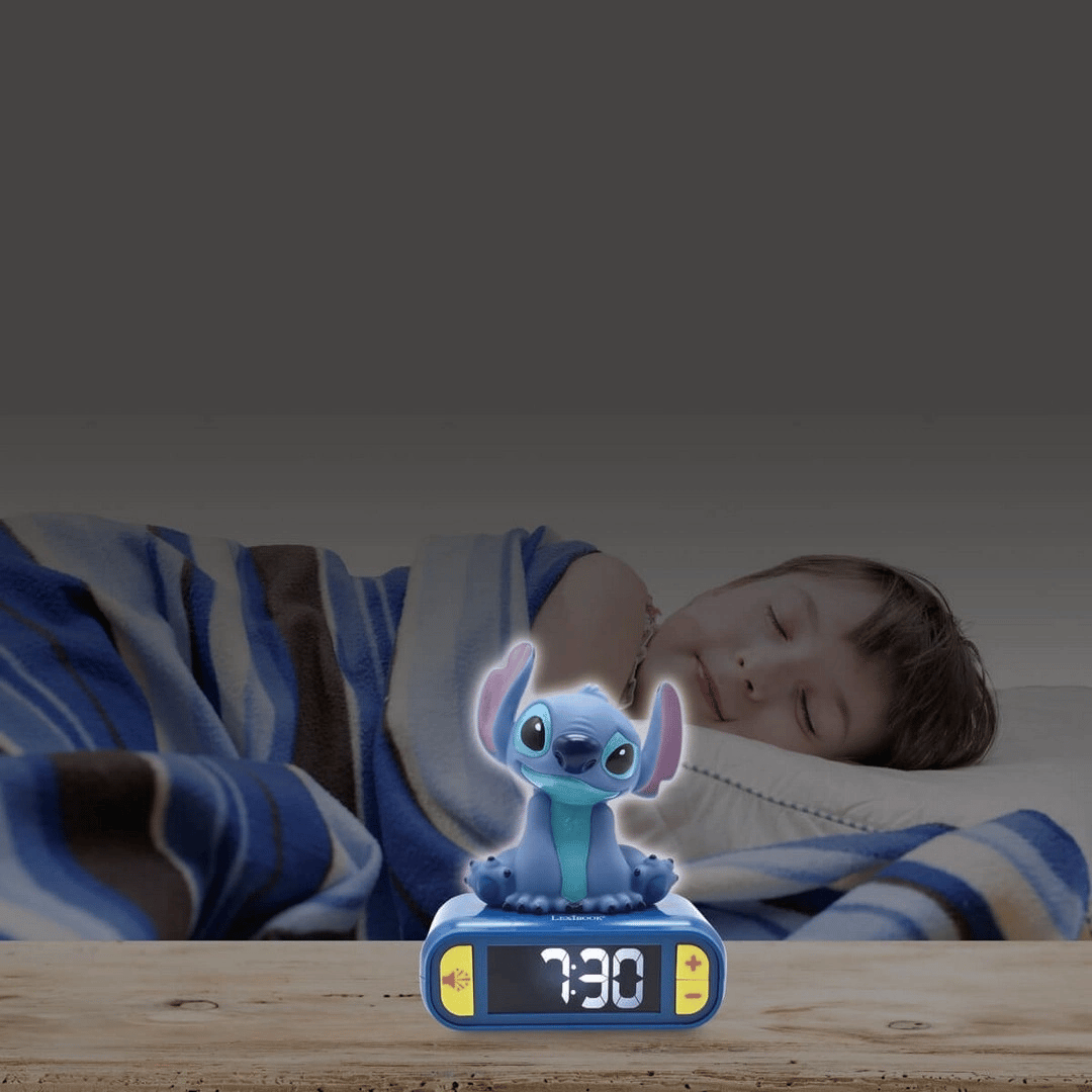 Sesli ve Işıklı 3D Stitch Dijital Çalar Saat
