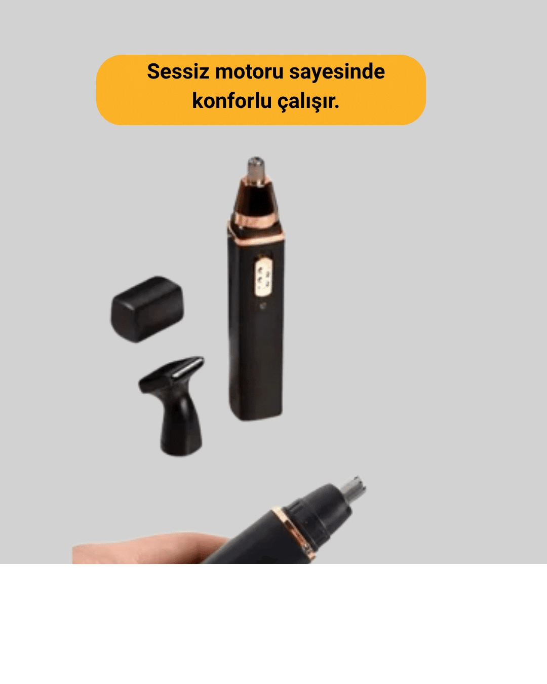Sessiz çalışan tüy düzeltici burun ve kulak makinesi