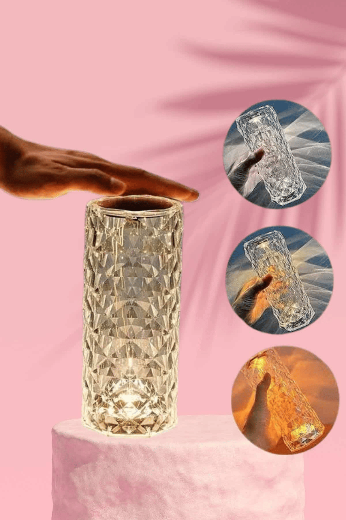 Sevgililer Gününe Özel Romantik Kristal Gece Lambası Sevgiliye Hediye