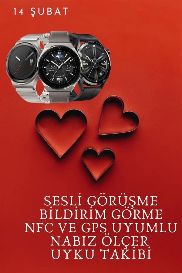 Sevgiliye Özel Yeni Nesil Akıllı Saat Çiftlere Özel Kampanya Çift Saatleri