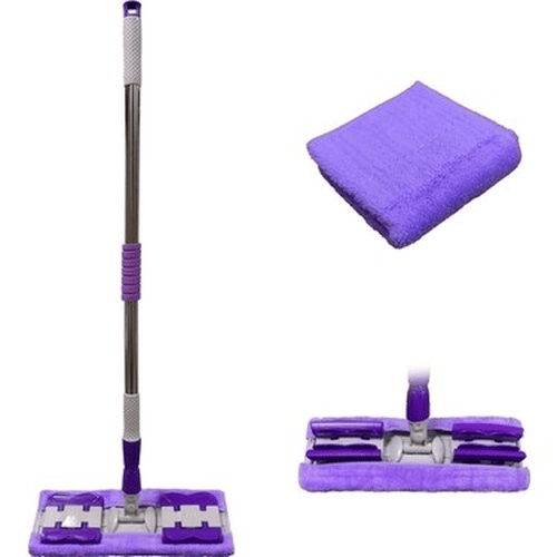 Sihirli Spin Mop Teleskopik Çok Amaçlı Mop +1 Bez Hediyeli - Mor Bx40