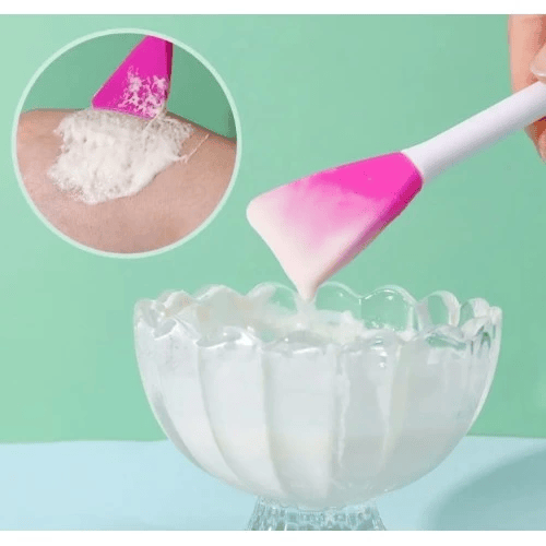 Silikon Yüz Temizleme Fırçası ve Maske Uygulama Spatulası