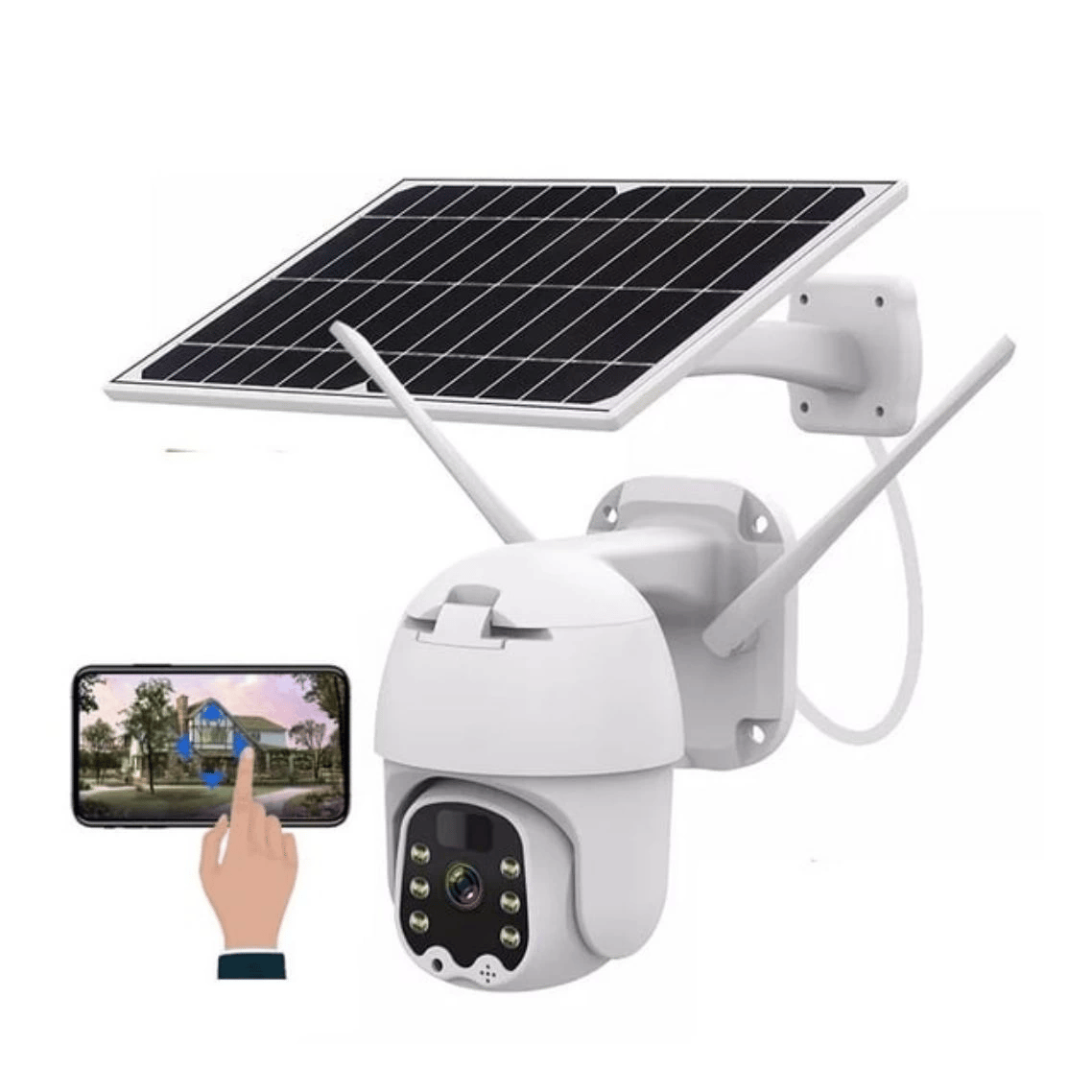 Sim Kartlı 4g Ptz 360 Hareketli Solar Güneş Enerjili 1080p Kamera Türkçe Program Son Sürüm