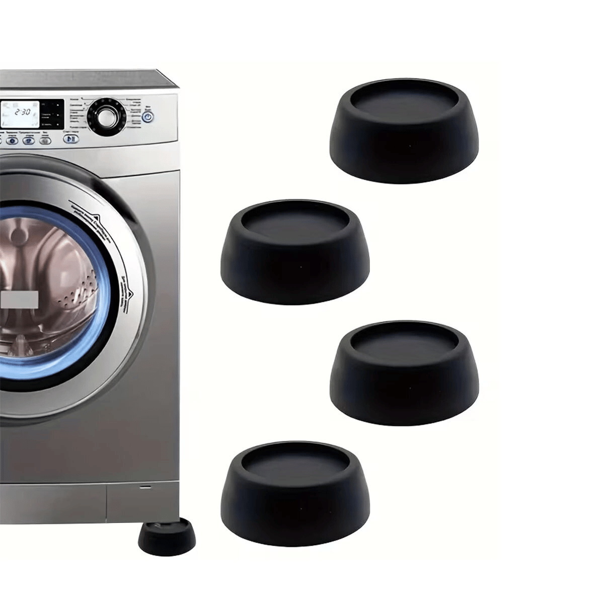 Siyah Çamaşır Makine Titreşim Önleyici Ayak Bx40