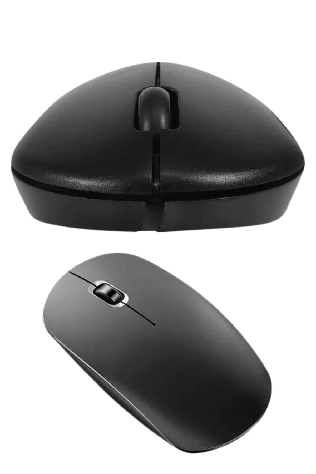 Siyah Kablosuz Mouse Wireless Mouse Minimal Tasarım