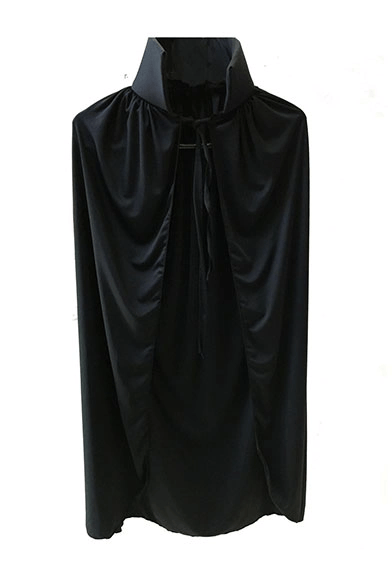 Siyah Yakalı Pelerin - Vampir Pelerin - Dracula Pelerin 90 Cm Bx40