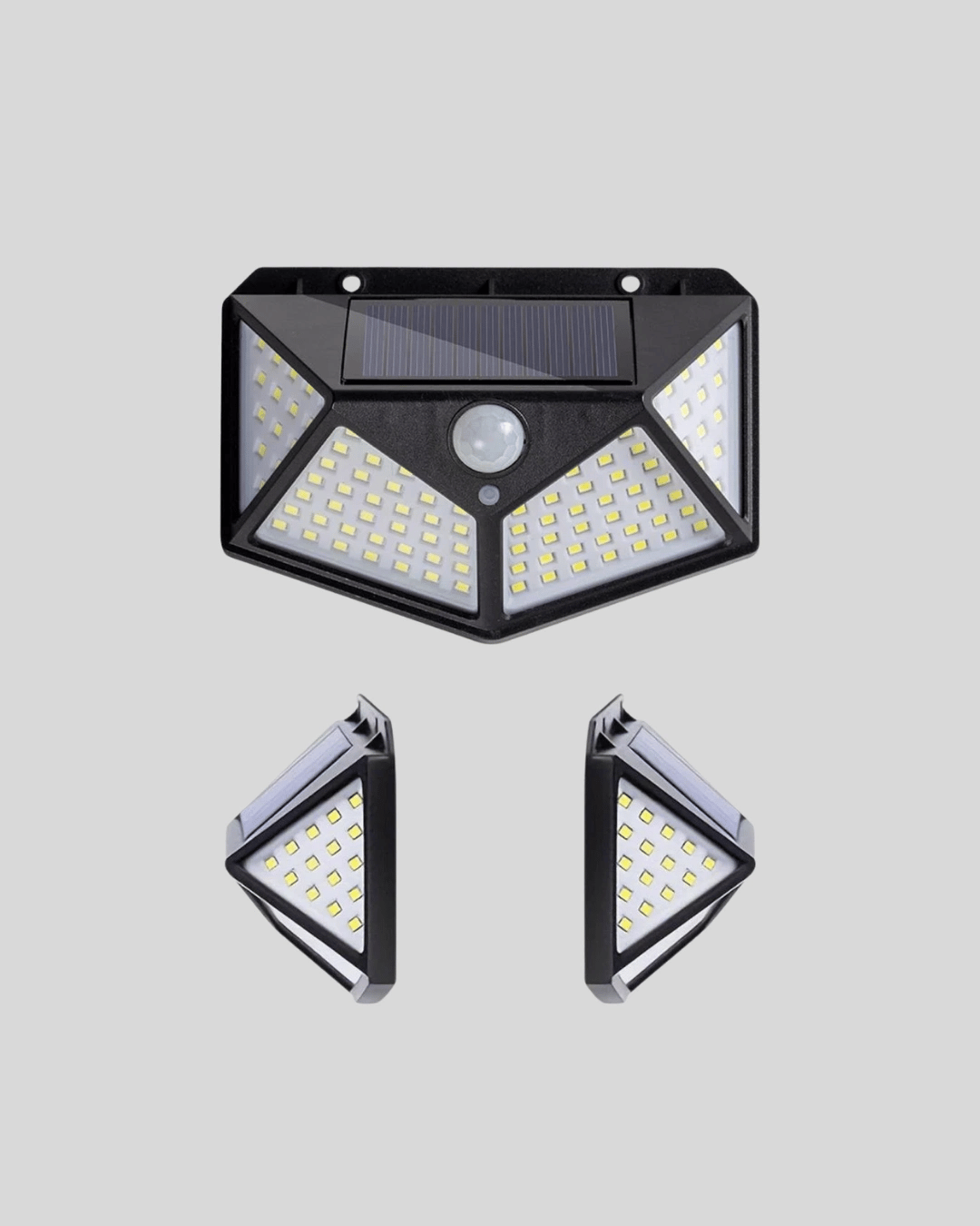 Solar Bahçe Lambası 100 LED Hareket Sensörlü Güneş Enerjili Aydınlatma